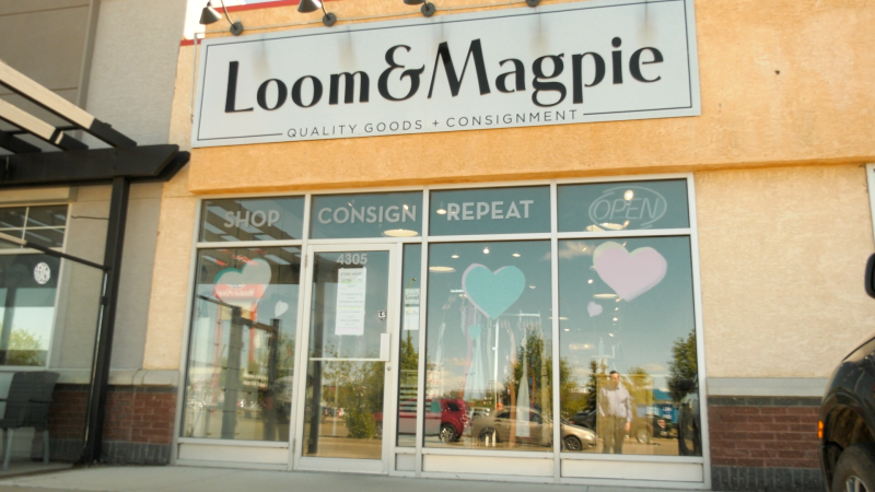 The Loom and Magpie consignment store is seen in this photo. The business is facing backlash after a social media post on Blackout Tuesday. 