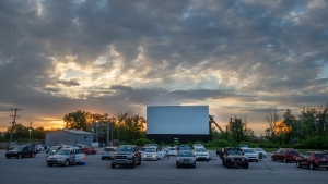 People wait for the start of the movie at the re-opening of the St-Eustache Drive-In amid the COVID-19 pandemic, Friday, June 5, 2020 in St-Eustache, Que.THE CANADIAN PRESS/Ryan Remiorz