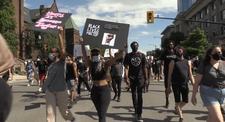 Black Lives Matter rally in London, Ont. 