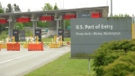 Closed lanes at the Peace Arch Border crossing are seen in this undated file photo.