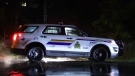 An RCMP SUV is pictured in Mission, B.C.