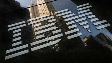 An IBM office is shown in New York City. (AP / Mark Lennihan)