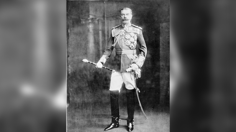 A public domain image of Horatio Herbert Kitchener; the British general who the city of Kitchener was named after.