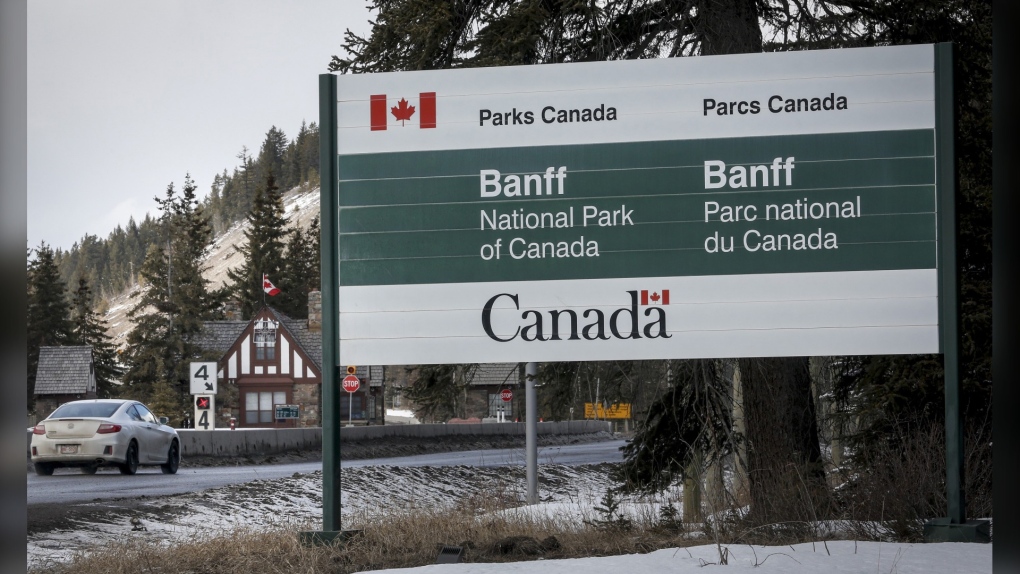 Banff National Park sign
