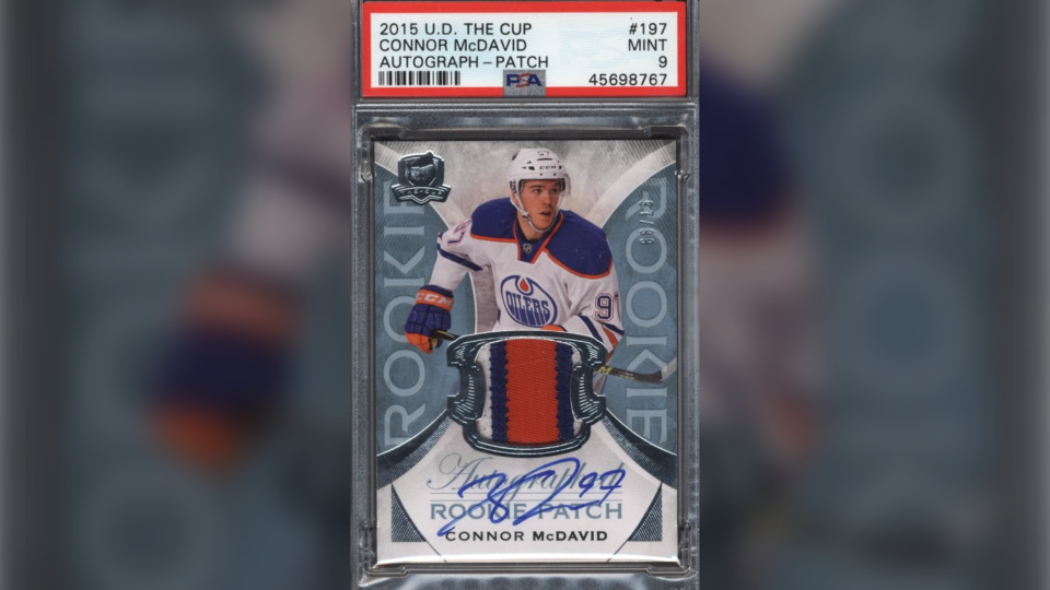 Seller explains why he auctioned off $135,811 Connor McDavid rookie card