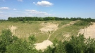 The Byron gravel pit in London, Ont. is seen on Thursday, June 18, 2020. (Bryan Bicknell / CTV London) 
