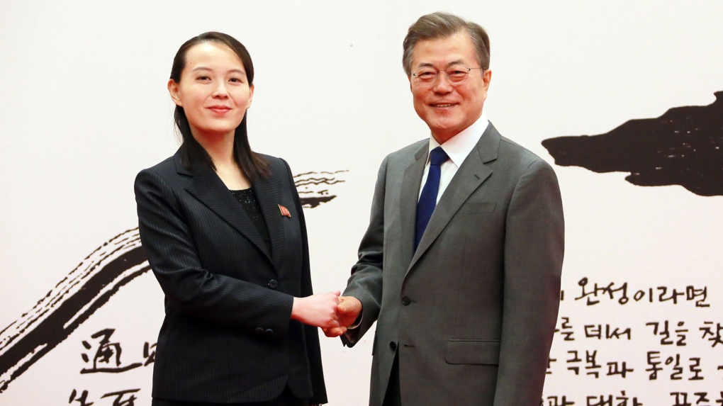 Kim Yo Jong Moon Jae-in Meeting