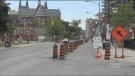 Richmond Row curb lane closed for distancing 