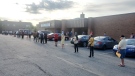 Dozens of people lined up early Monday morning for the reopening of the DriveTest centre on Walkley Road. (Ryan Lee/CTV Morning Live)