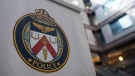 A logo at the Toronto Police Services headquarters, in Toronto, on Friday, August 9, 2019. THE CANADIAN PRESS/Christopher Katsarov 
