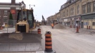 Construction on Main Street in Seaforth Ont. on June 22, 2020. (Scott Miller/CTV London)