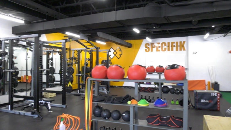 At Specifik Performance in Gatineau, gym-goers are happy to be back after Quebec allowed gyms and other amenities to reopen Monday, June 22, 2020. (Katie Griffin / CTV News Ottawa)