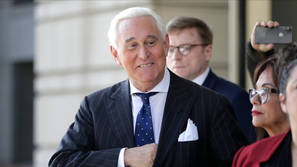 Roger Stone exits federal court