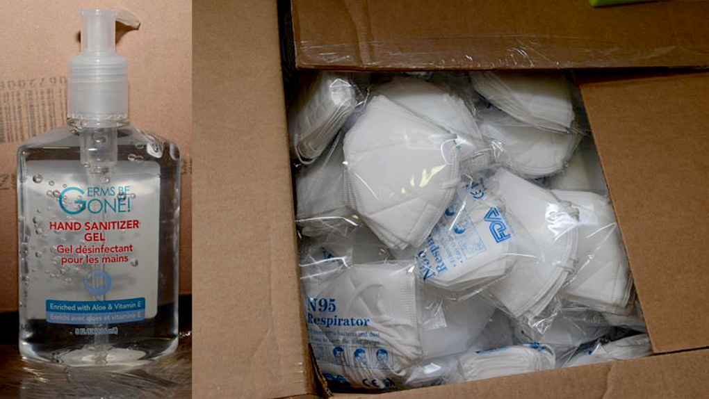 $767,000 worth of stolen N95 masks and hand saniti