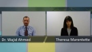 Windsor-Essex medical officer of health Dr. Wajid Ahmed and WECHU CEO Theresa Marentette. (Courtesy YouTube)