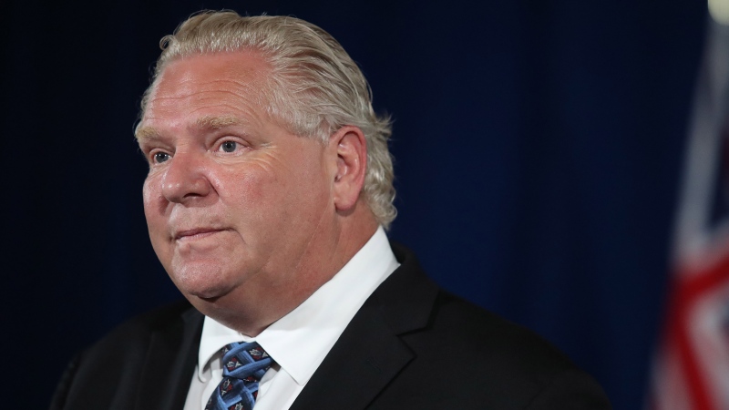 Premier Doug Ford holds his daily COVID-19 press briefing at Queen's Park in Toronto on Tuesday, June 23, 2020. THE CANADIAN PRESS/Steve Russell - POOL