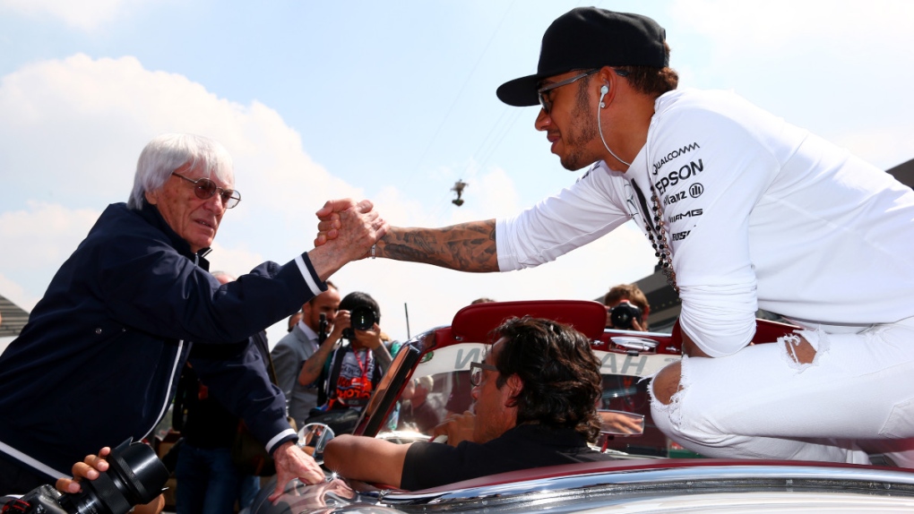 Bernie Ecclestone and Lewis Hamilton in 2015