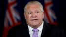 Ontario Premier Doug Ford speaks during his daily press briefing at Queen's Park in Toronto on Friday, June 26, 2020. THE CANADIAN PRESS/Cole Burston