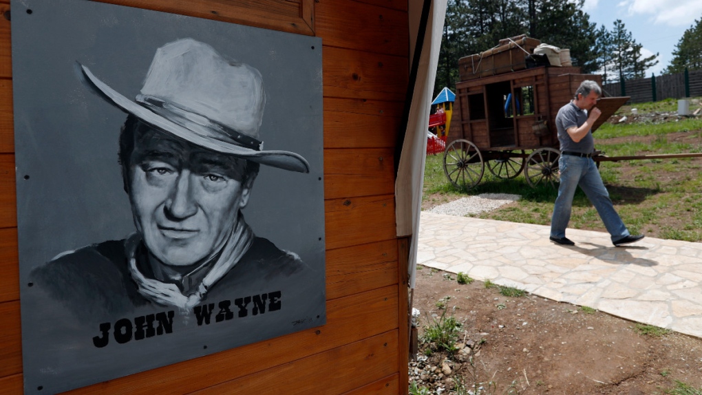 Portrait of actor John Wayne