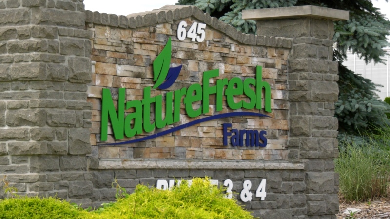 Entrance to Nature Fresh Farms in Leamington, Ont. on June 24, 2020. (Rich Garton / CTV Windsor)