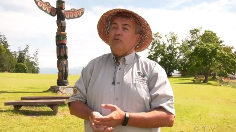 Saysutshun cultural tour guide Dave Bodaly. (CTV News)