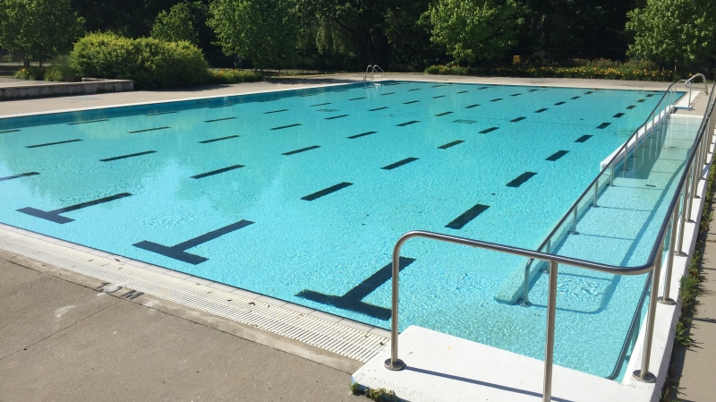 Gibbons Pool in London, Ont. opens on Monday, July 6, 2020 (Bryan Bicknell / CTV News)
