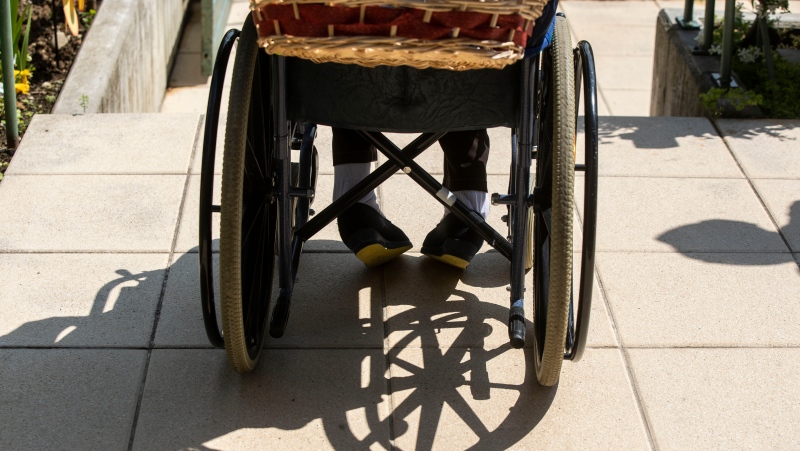 File photo of person in a wheelchair.