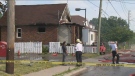 Three people have been taken to hospital following a house fire in Oshawa. 