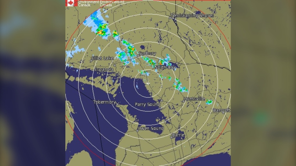 Weather Radar for Sudbury, North Bay and areas