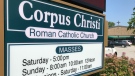 Corpus Christi Roman Catholic Church in Windsor, Ont., on Monday, July 6, 2020. (Michelle Maluske / CTV Windsor)