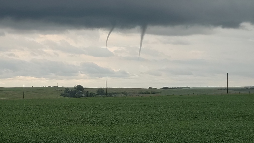 Funnel clouds near Carstairs