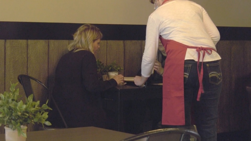 Caroline Thorpe, owner of Jef’s Café, said she has been working many shifts on her own because it is all she can afford. Tuesday July 7, 2020 (CTV News Edmonton)