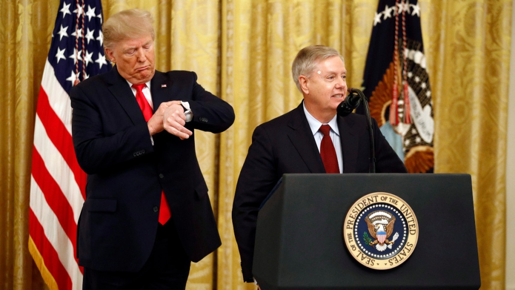 Trump and Graham at the White House in 2019