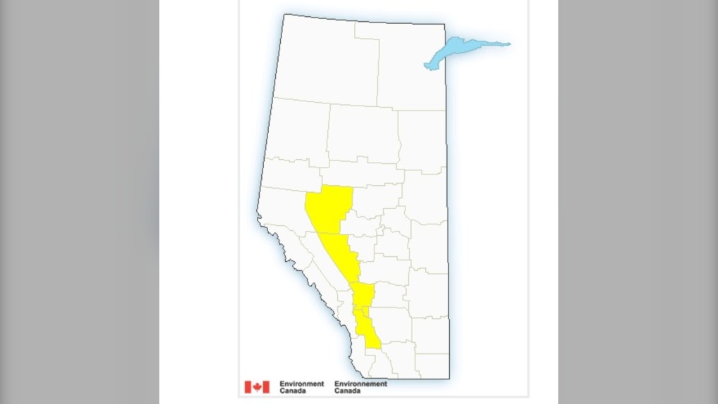 Alberta thunderstorm warning July 9, 2020