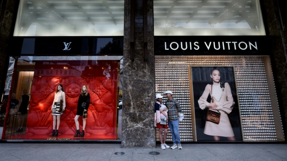 Louis Vuitton Fashion Luxury Store Windows In Champs Elysees In Paris France  Stock Photo - Download Image Now - iStock