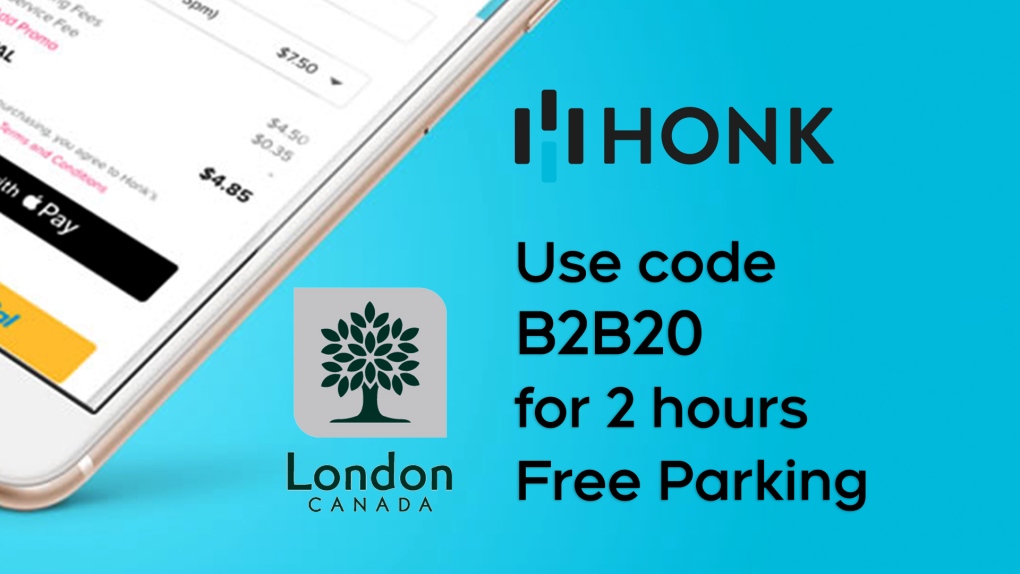 HonkMobile app free parking code