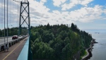 The Lions Gate Bridge, captured by Brianna Turner, is seen in July 2020.