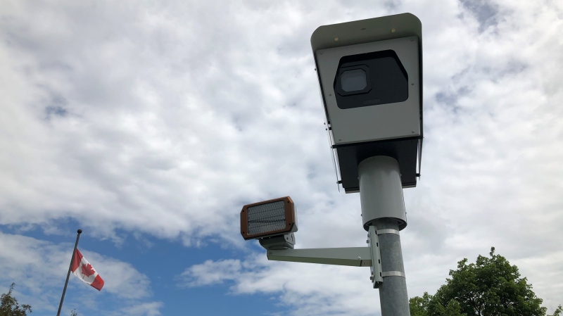 A photo radar camera in Ottawa. (Dave Charbonneau / CTV News Ottawa)