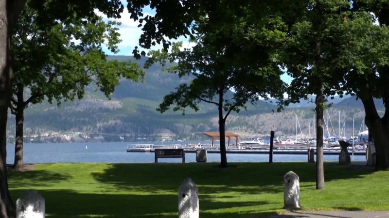 Kelowna's waterfront is seen in this file photo. 