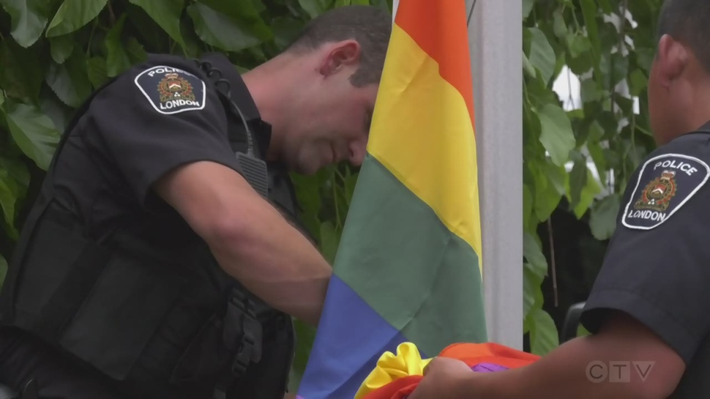 London police raise Pride Flag