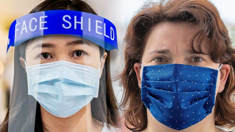 Shield vs. mask