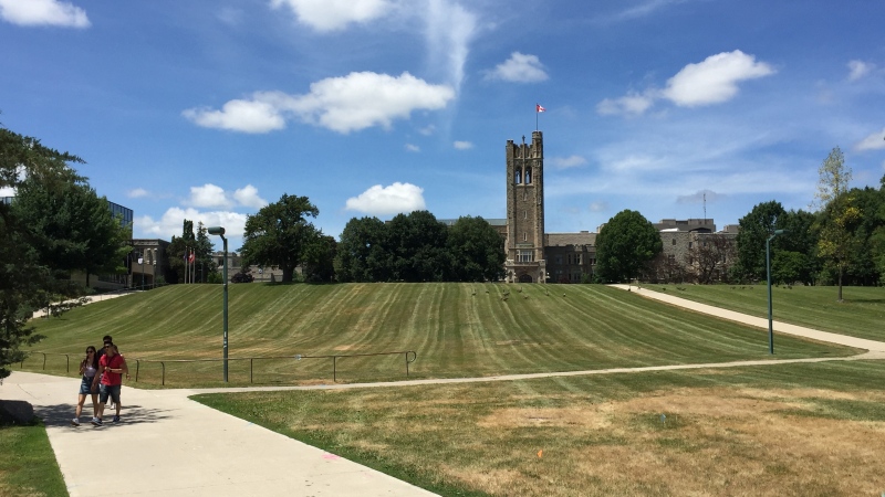 The campus of Western University is seen in London, Ont. on Tuesday, July 14, 2020. (Bryan Bicknell / CTV News)
