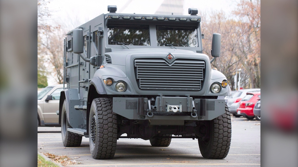 armoured police vehicle