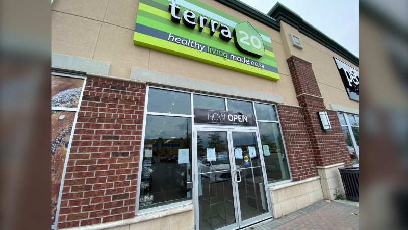 Terra20, an Ottawa based shop that offers healthy and sustainable lifestyle products, has opened a new store at The Ottawa Trainyards. Ottawa, ON. July 16, 2020. (Tyler Fleming / CTV News)