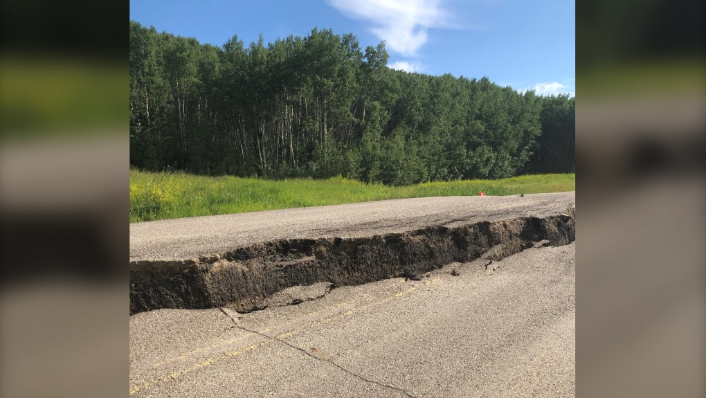 Highway 64 landslide July 16 2020