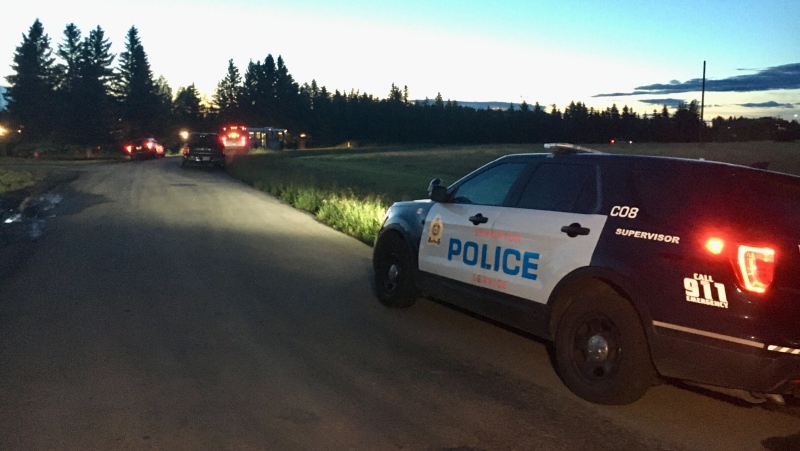 There was a heavy police presence in southwest Edmonton in the early morning hours on Friday, July 17, 2020. 