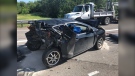 A multi-vehicle crash on Highway 174 in Ottawa on Friday. (Photo courtesy: Ottawa Paramedic Service)