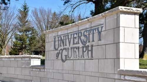 The sign outside the University of Guelph.