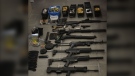 Firearms and ammunition seized by Toronto police officers on July 14 are seen. (Toronto Police Service) 