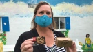 Kate Gibb executive director of Drouillard Place on of two organizations to receive gift cards for families in Windsor, Ont. on Tuesday, July 21 2020 (Rich Garton/CTV Windsor)